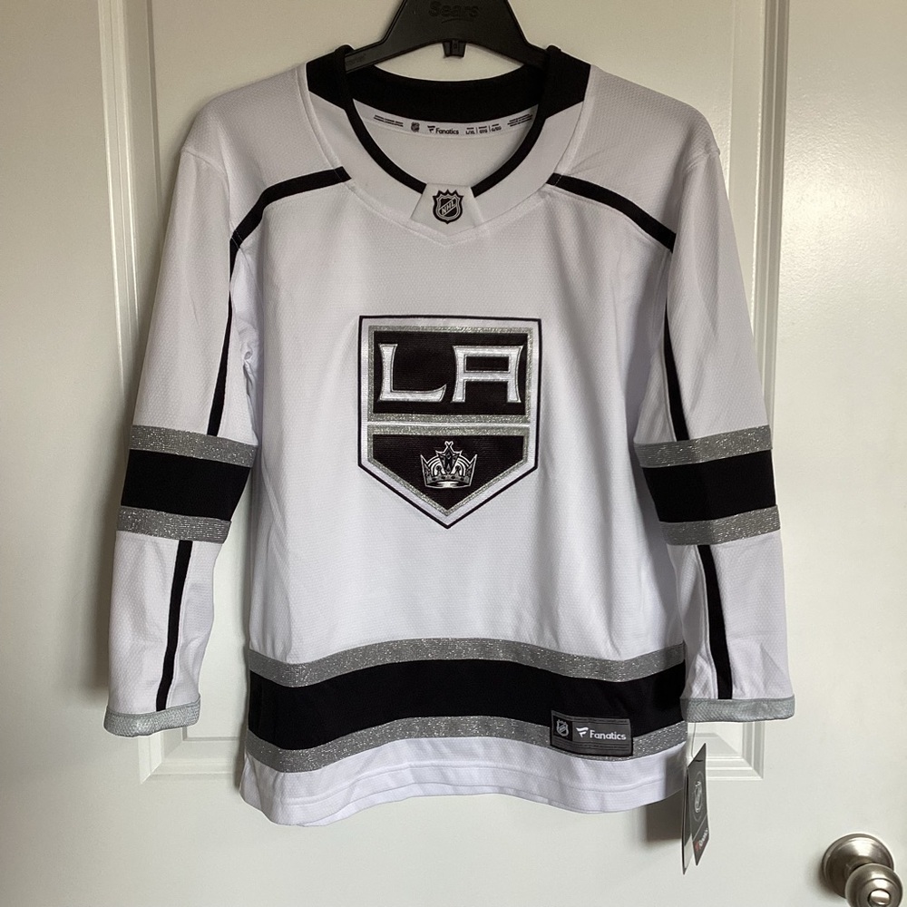 Fanatics Los Angeles Kings Breakaway Away Jersey Youth L/XL Hockey Jersey